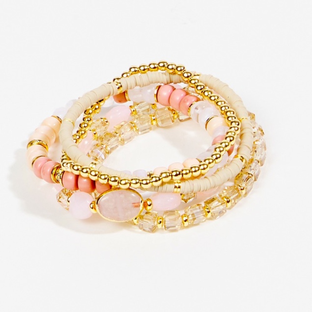 NWT Altar’d State S&G Beaded Bracelet Set